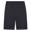 Deep Navy - Front - Fruit Of The Loom Mens Lightweight Casual Fleece Shorts (240 GSM)