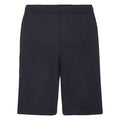 Deep Navy - Side - Fruit Of The Loom Mens Lightweight Casual Fleece Shorts (240 GSM)