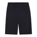 Black - Front - Fruit Of The Loom Mens Lightweight Casual Fleece Shorts (240 GSM)