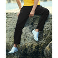 Black - Back - Fruit Of The Loom Mens Lightweight Jog Pant - Jogging Bottoms