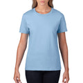Light Blue - Back - Gildan Ladies-Womens Premium Cotton RS T-Shirt
