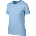 Light Blue - Side - Gildan Ladies-Womens Premium Cotton RS T-Shirt