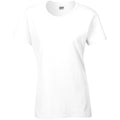 White - Front - Gildan Ladies-Womens Heavy Cotton Missy Fit Short Sleeve T-Shirt