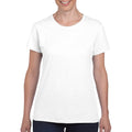 White - Back - Gildan Ladies-Womens Heavy Cotton Missy Fit Short Sleeve T-Shirt