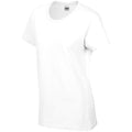 White - Pack Shot - Gildan Ladies-Womens Heavy Cotton Missy Fit Short Sleeve T-Shirt