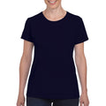 Navy - Back - Gildan Ladies-Womens Heavy Cotton Missy Fit Short Sleeve T-Shirt