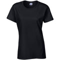 Black - Back - Gildan Ladies-Womens Heavy Cotton Missy Fit Short Sleeve T-Shirt