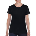 Black - Side - Gildan Ladies-Womens Heavy Cotton Missy Fit Short Sleeve T-Shirt