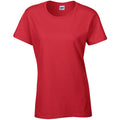 Red - Front - Gildan Ladies-Womens Heavy Cotton Missy Fit Short Sleeve T-Shirt