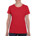 Red - Back - Gildan Ladies-Womens Heavy Cotton Missy Fit Short Sleeve T-Shirt