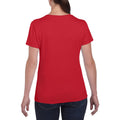 Red - Side - Gildan Ladies-Womens Heavy Cotton Missy Fit Short Sleeve T-Shirt