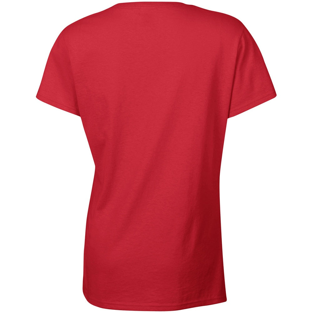 Red - Pack Shot - Gildan Ladies-Womens Heavy Cotton Missy Fit Short Sleeve T-Shirt