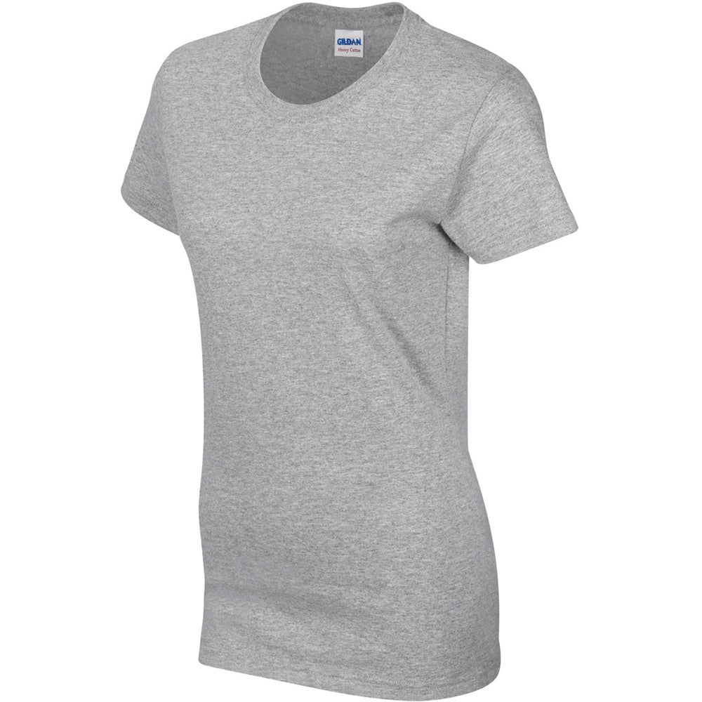 Sport Grey - Lifestyle - Gildan Ladies-Womens Heavy Cotton Missy Fit Short Sleeve T-Shirt