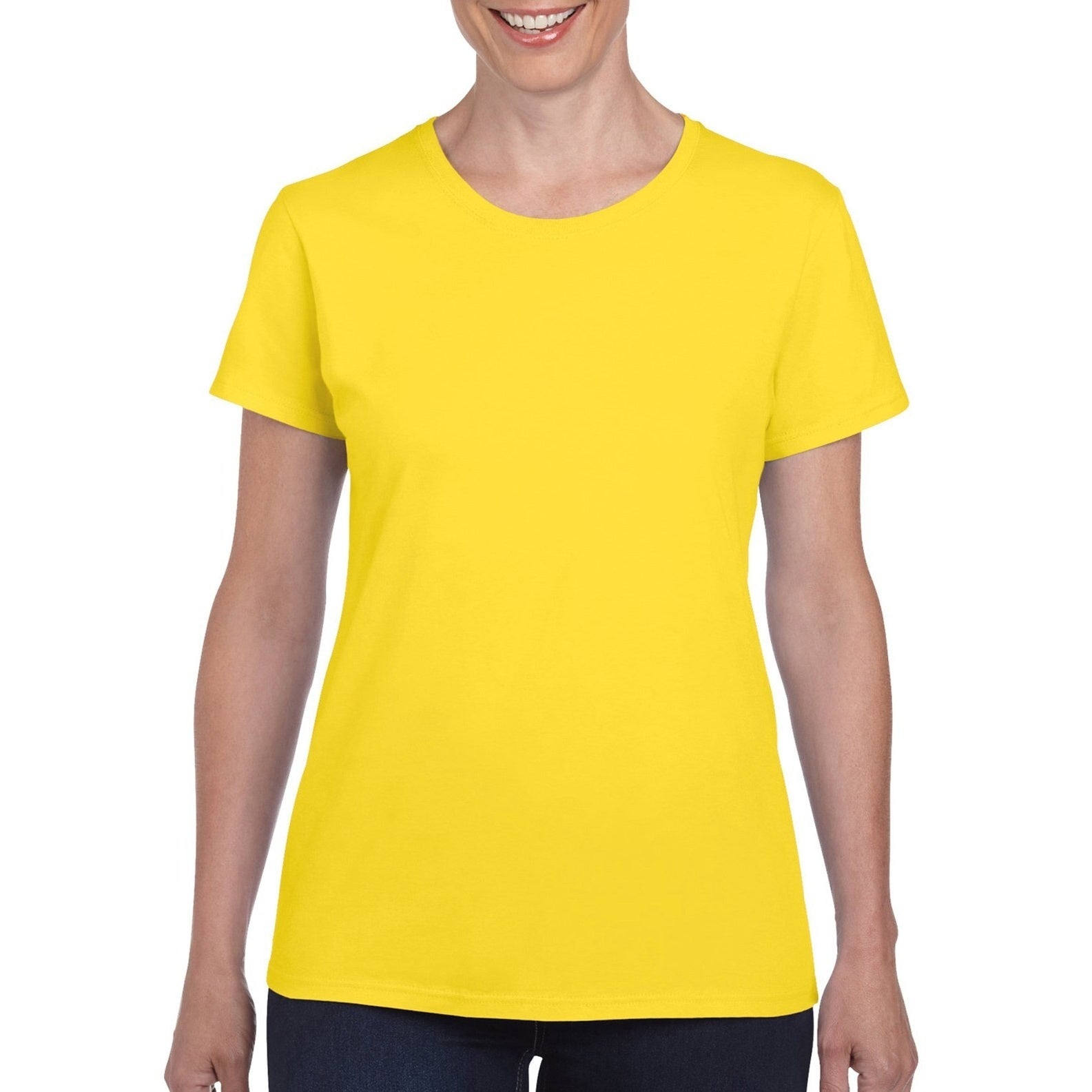 Daisy - Back - Gildan Ladies-Womens Heavy Cotton Missy Fit Short Sleeve T-Shirt