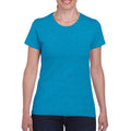 Heather Sapphire - Back - Gildan Ladies-Womens Heavy Cotton Missy Fit Short Sleeve T-Shirt