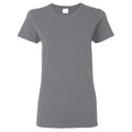 Graphite Heather - Front - Gildan Ladies-Womens Heavy Cotton Missy Fit Short Sleeve T-Shirt