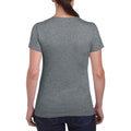 Graphite Heather - Side - Gildan Ladies-Womens Heavy Cotton Missy Fit Short Sleeve T-Shirt
