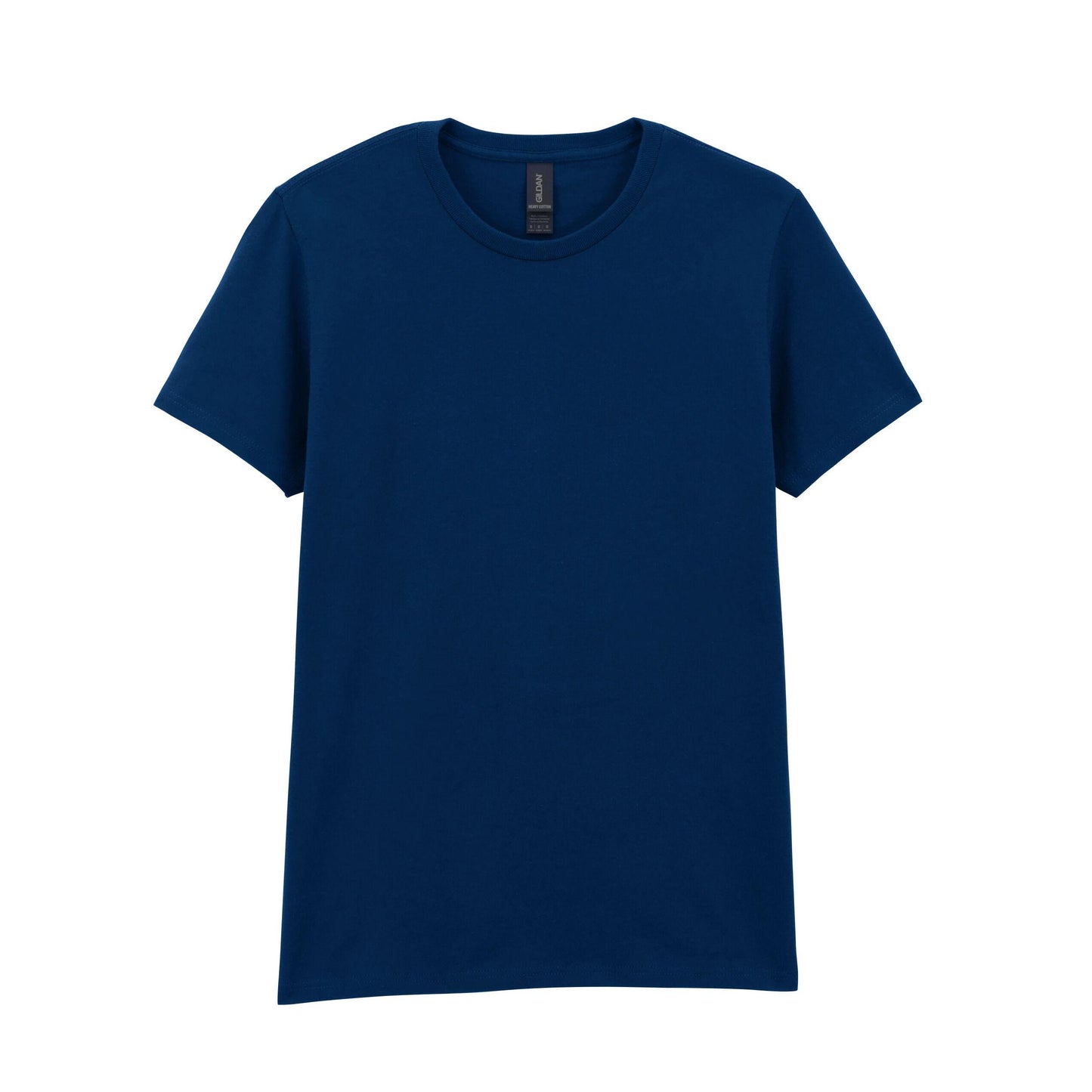 Navy Blue - Front - Gildan Ladies-Womens Heavy Cotton Missy Fit Short Sleeve T-Shirt