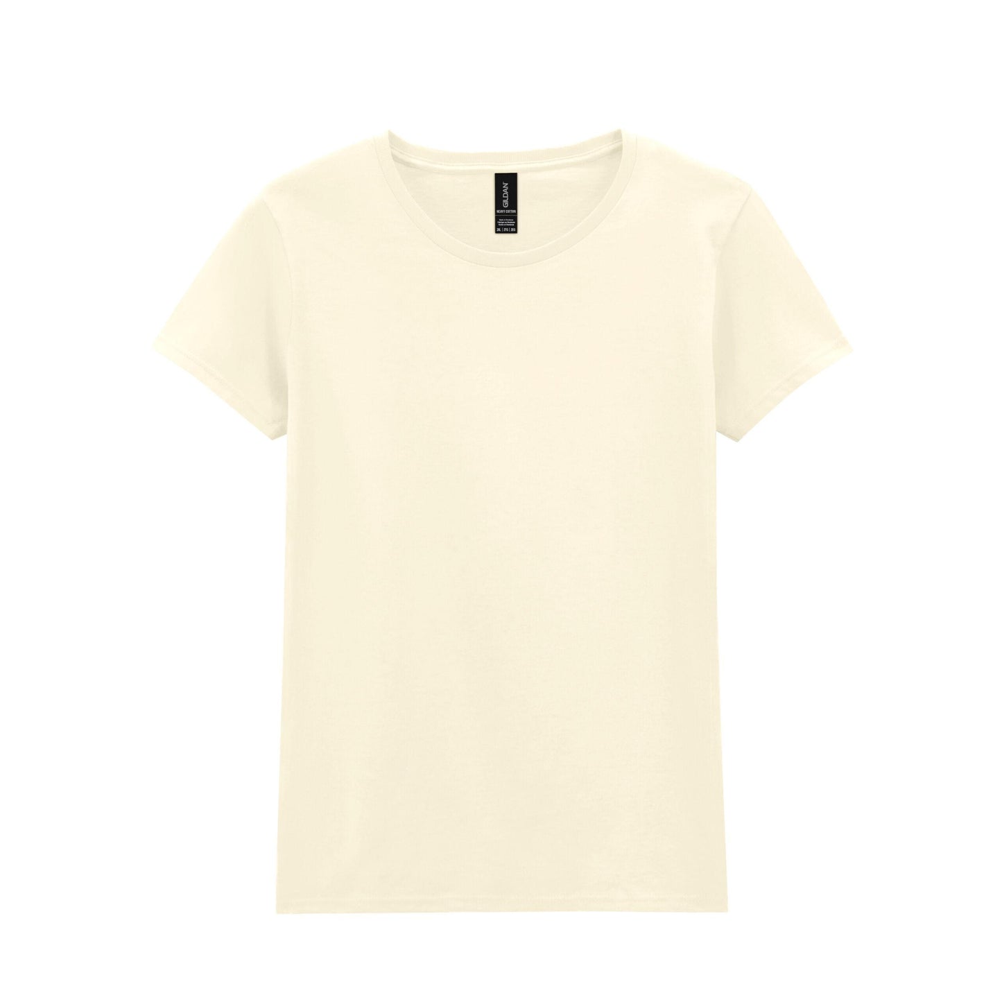 Off White - Front - Gildan Ladies-Womens Heavy Cotton Missy Fit Short Sleeve T-Shirt