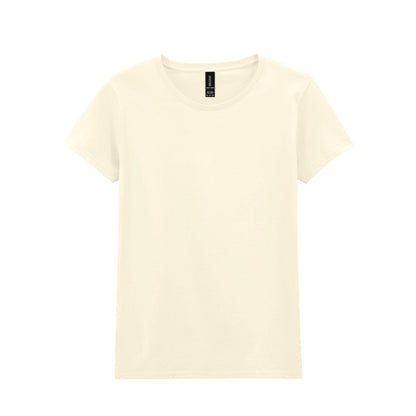 Off White - Front - Gildan Ladies-Womens Heavy Cotton Missy Fit Short Sleeve T-Shirt