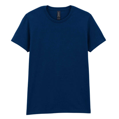 Navy Blue - Front - Gildan Ladies-Womens Heavy Cotton Missy Fit Short Sleeve T-Shirt