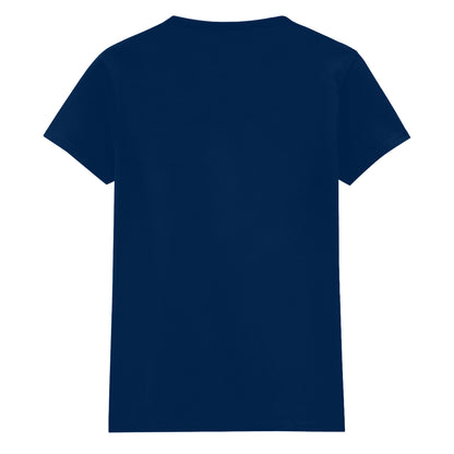 Navy Blue - Back - Gildan Ladies-Womens Heavy Cotton Missy Fit Short Sleeve T-Shirt