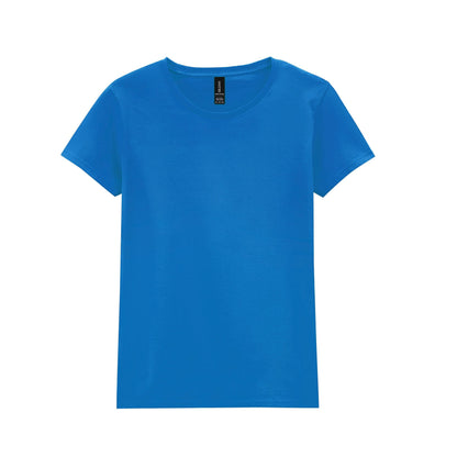 Royal Blue - Front - Gildan Ladies-Womens Heavy Cotton Missy Fit Short Sleeve T-Shirt