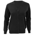 Black - Front - Kustom Kit Womens V-Neck Cardigan - Ladies Knitwear