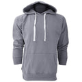 Heather Grey Melange - Front - Mantis Mens Superstar Zip Through Hooded Sweat - Hoodie