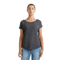 Charcoal Grey Melange - Lifestyle - Mantis Womens-Ladies Loose Fit Short Sleeve T-Shirt