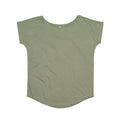 Soft Olive - Front - Mantis Womens-Ladies Loose Fit Short Sleeve T-Shirt