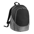 Black- Grey - Front - Quadra Pro Team Backpack - Rucksack Bag (17 Litres)