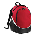 Classic Red-Black-White - Front - Quadra Pro Team Backpack - Rucksack Bag (17 Litres)