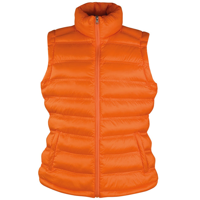 Orange - Front - Result Ladies-Womens Ice Bird Padded Bodywarmer - Gilet Jacket