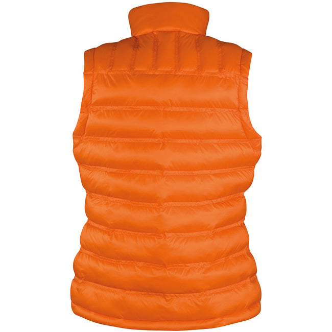 Orange - Back - Result Ladies-Womens Ice Bird Padded Bodywarmer - Gilet Jacket