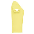 Yellow Marl - Side - Russell Womens Slim Fit Longer Length Short Sleeve T-Shirt