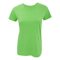 Green Marl - Side - Russell Womens Slim Fit Longer Length Short Sleeve T-Shirt