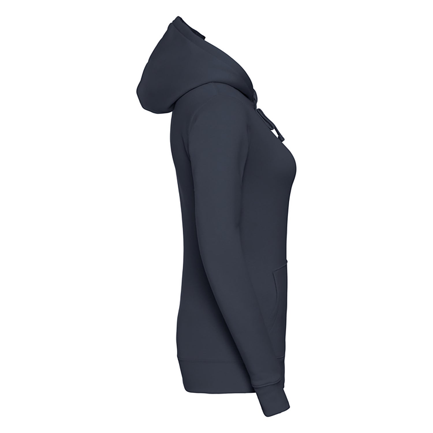 French Navy - Side - Russell Womens Premium Authentic Hoodie (3-Layer Fabric)