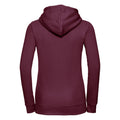 Burgundy - Back - Russell Womens Premium Authentic Hoodie (3-Layer Fabric)