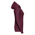Burgundy - Side - Russell Womens Premium Authentic Hoodie (3-Layer Fabric)