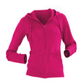 Fuchsia - Back - Russell Ladies Premium Authentic Zipped Hoodie (3-Layer Fabric)