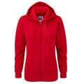Classic Red - Front - Russell Ladies Premium Authentic Zipped Hoodie (3-Layer Fabric)