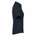Bright Navy - Side - Russell Ladies Short Sleeve Stretch Moisture Management Work Shirt