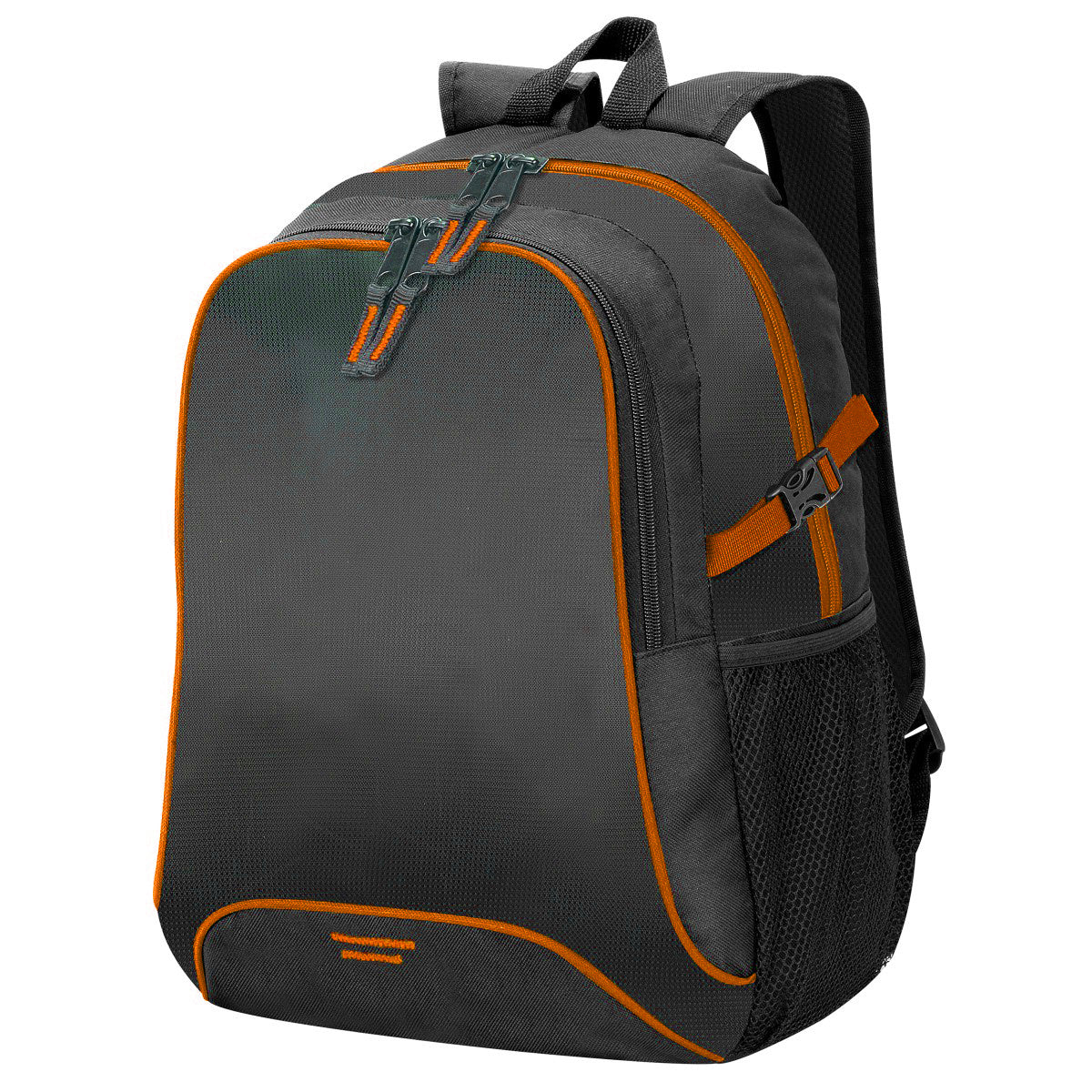 Black-Orange - Front - Shugon Osaka Basic Backpack - Rucksack Bag (30 Litre)
