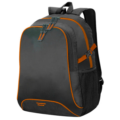 Black-Orange - Front - Shugon Osaka Basic Backpack - Rucksack Bag (30 Litre)