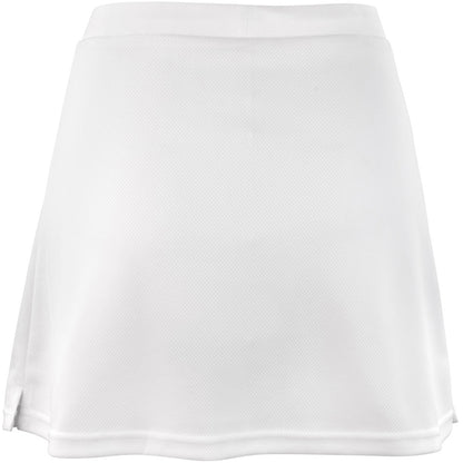 White - Side - Spiro Ladies-Womens Windproof Quick Dry Sports Skort