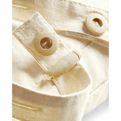 Natural - Side - Westford Mill Organic Festival Backpack Bag (8 Litres)