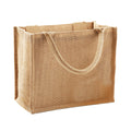 Natural - Front - Westford Mill Jute Mini Gift Bag (6 Litres)