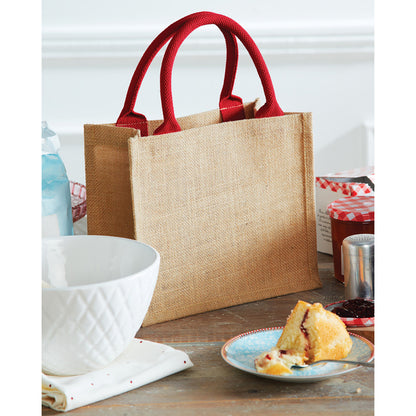 Natural - Pack Shot - Westford Mill Jute Mini Gift Bag (6 Litres)