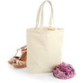 Natural - Back - Westford Mill Plain Fair Trade Camden Shopper - Shopping Bag (13 Litres)